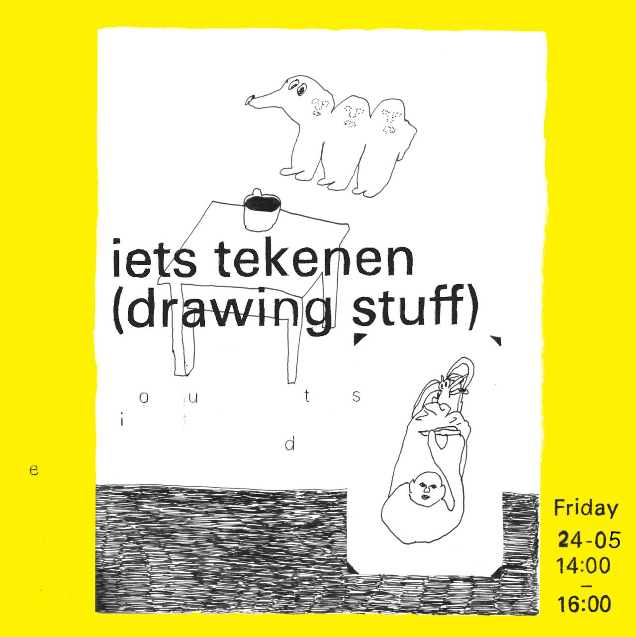 iets tekenen (drawing stuff poster)